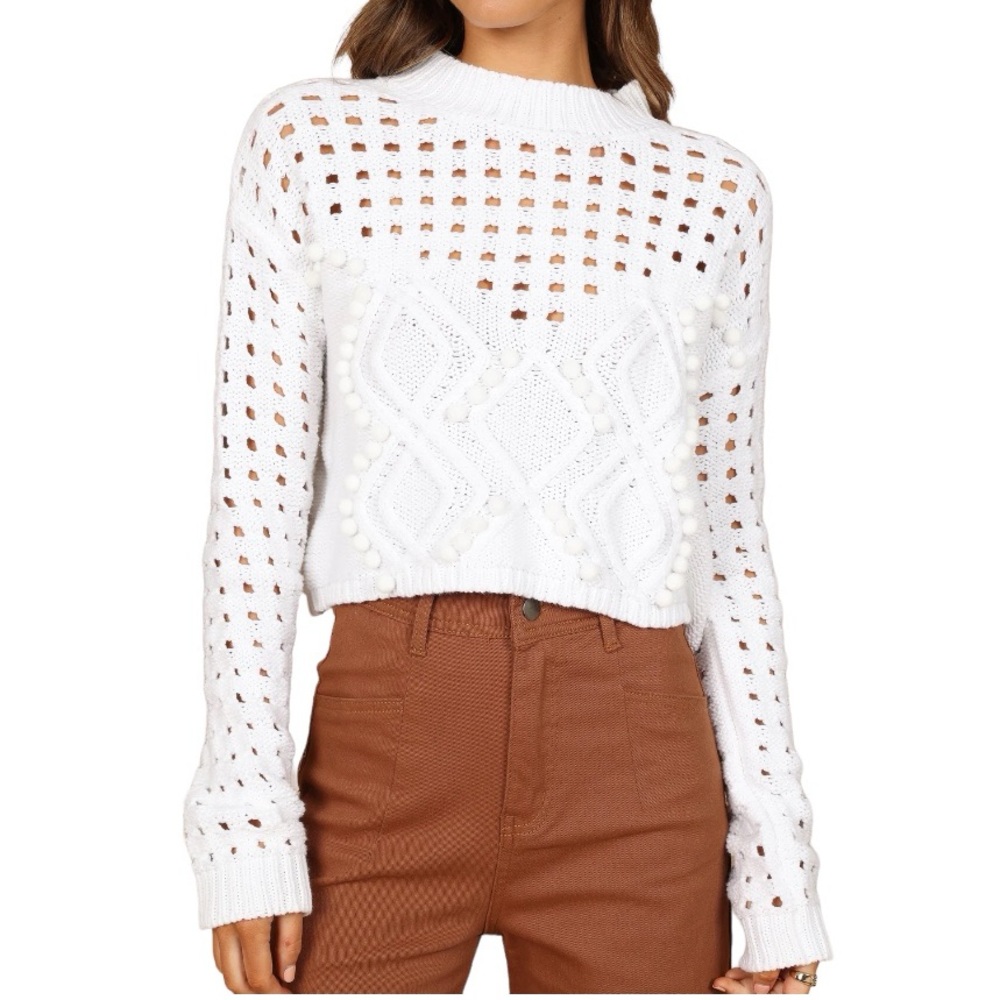 Petal & Pup White Sweater